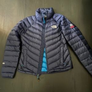 North Face Marine Blue Down Jacket XS